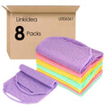 Jolof Store Exfoliating Back Scrubber – 8 Pack Stretchable Nylon Towels