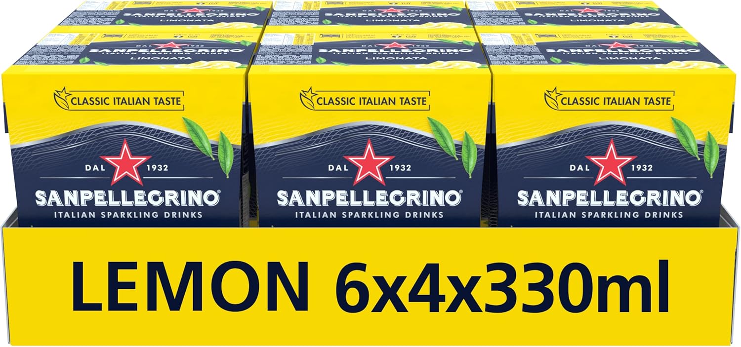 San Pellegrino Sparkling Lemon Drink - Sicilian Citrus Soda, 24 Pack