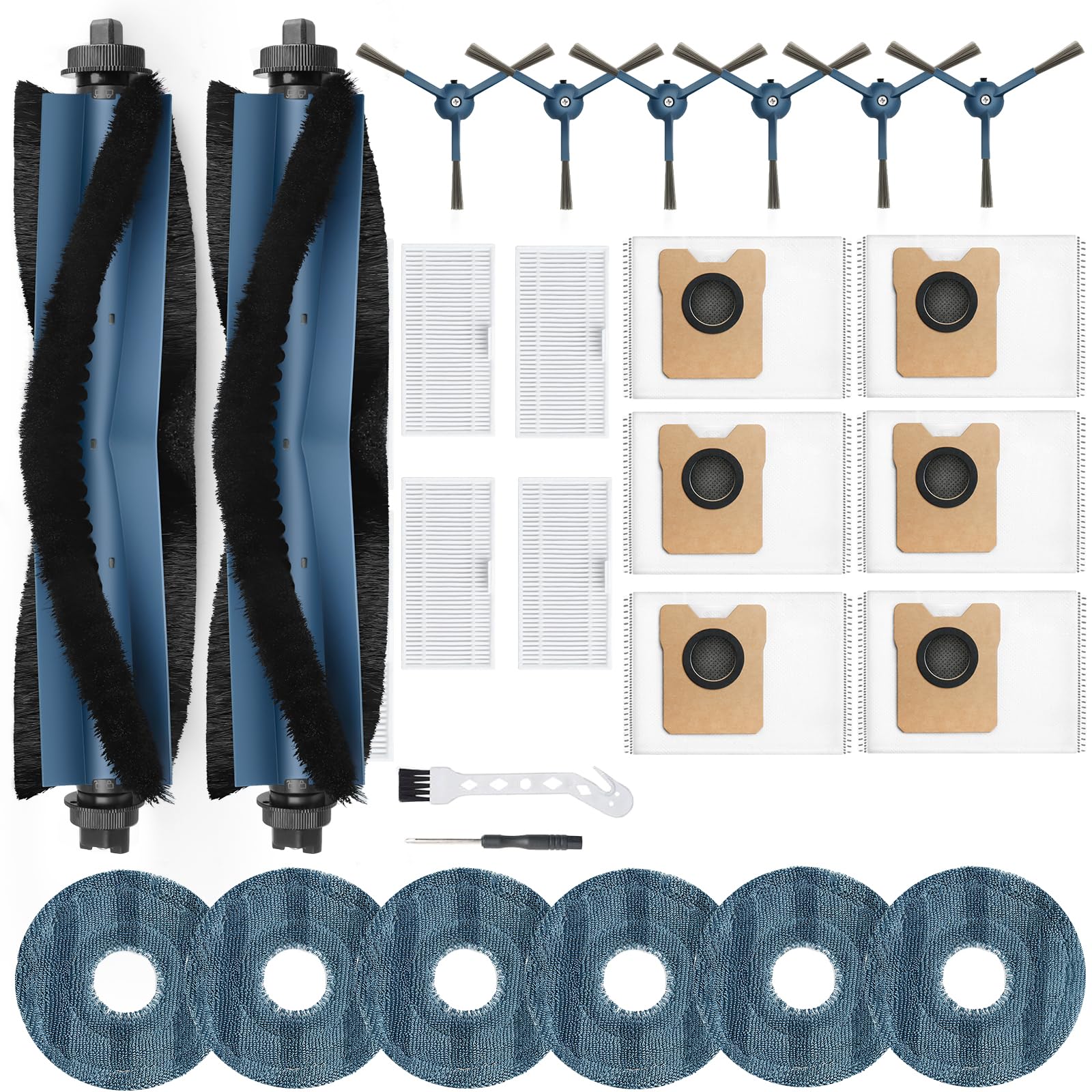 Eufy RoboVac C20 Omni Replacement Parts Kit - 23-Piece Accessory Set