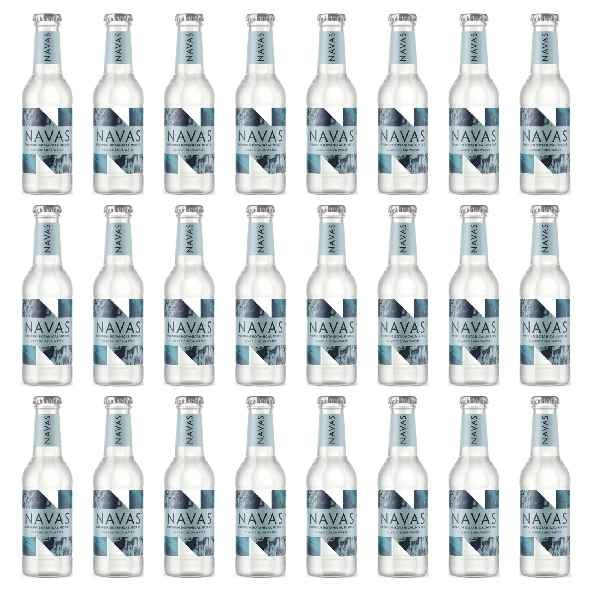 Navas Soda Water – Premium Cornish Spring Water Mixer – 24 x 200ml