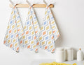 FINGERCRAFT Kitchen Dish Towels, 100% Natural Cotton, Set of 6 Multi-Purpose Kitchen Towels, Very Soft, Highly Absorbent