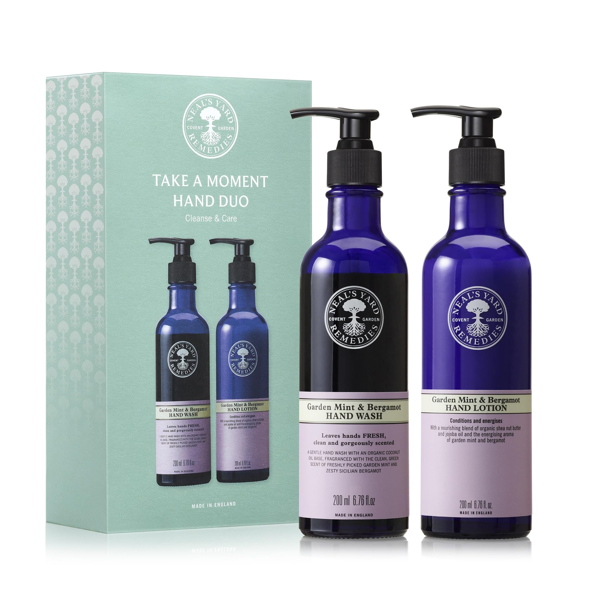 Neal's Yard Remedies Garden Mint & Bergamot Hand Wash & Lotion Gift Set