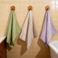 Vie TRIOMPHE 3-Pack Cloud Dream 100% Long Staple Cotton Zero Twist Flannel Towels Face Cloths