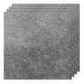 CYEER 40Pcs Grey Vinyl Floor Tiles – 30x30cm Waterproof Peel and Stick