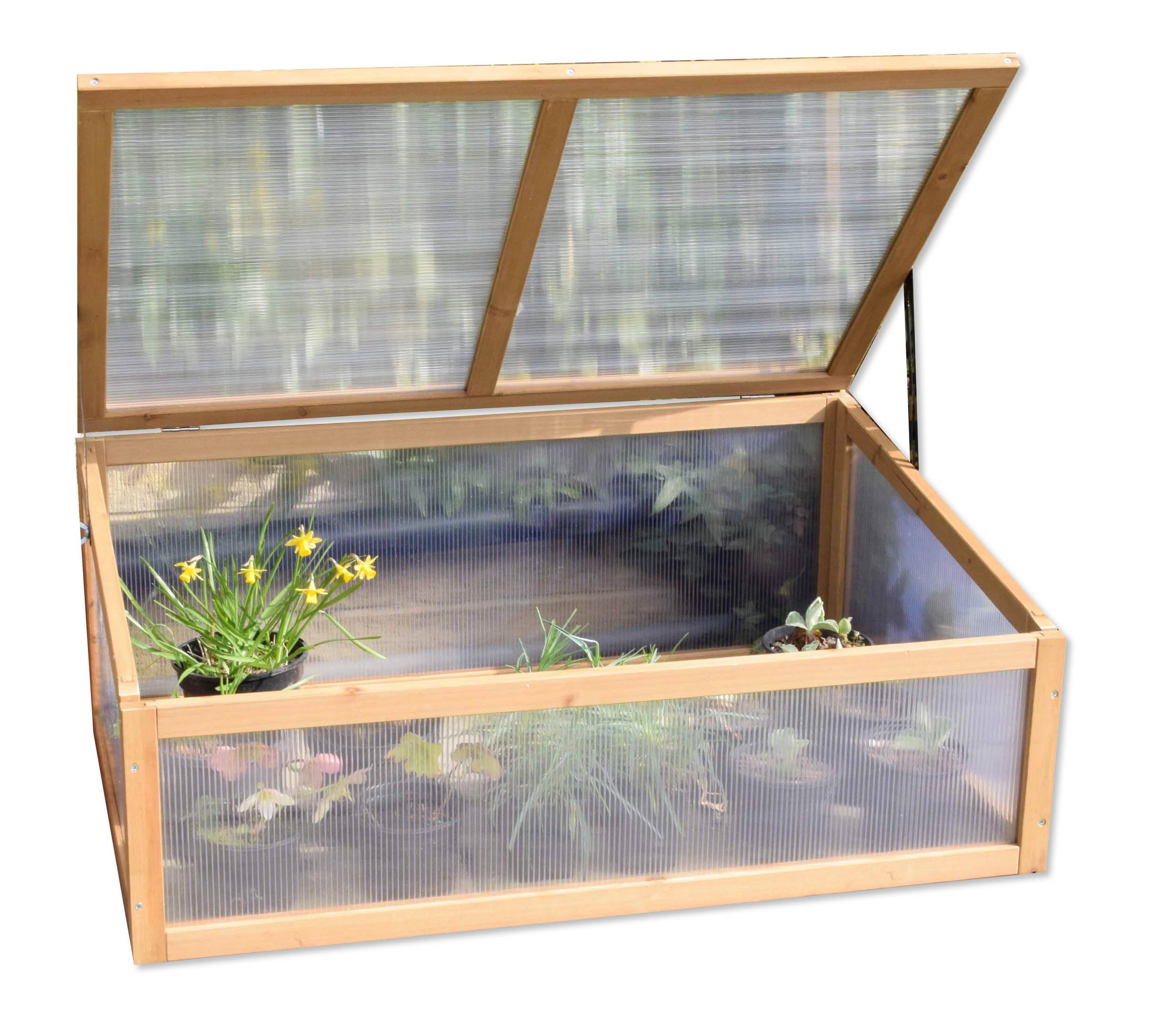 Spear & Jackson Timber Cold Frame – Weatherproof Garden Plant Protection