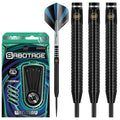 Winmau Sabotage Onyx 22g Tungsten Steeltip Darts | Shark Fin Barrels
