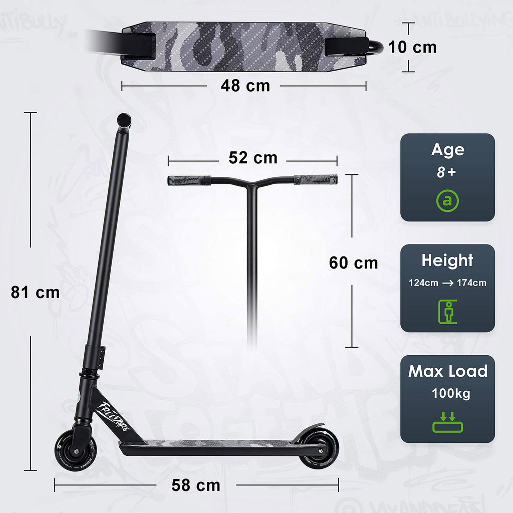 Freedare Pro Stunt Scooter – Freestyle Trick Scooter for Kids & Adults