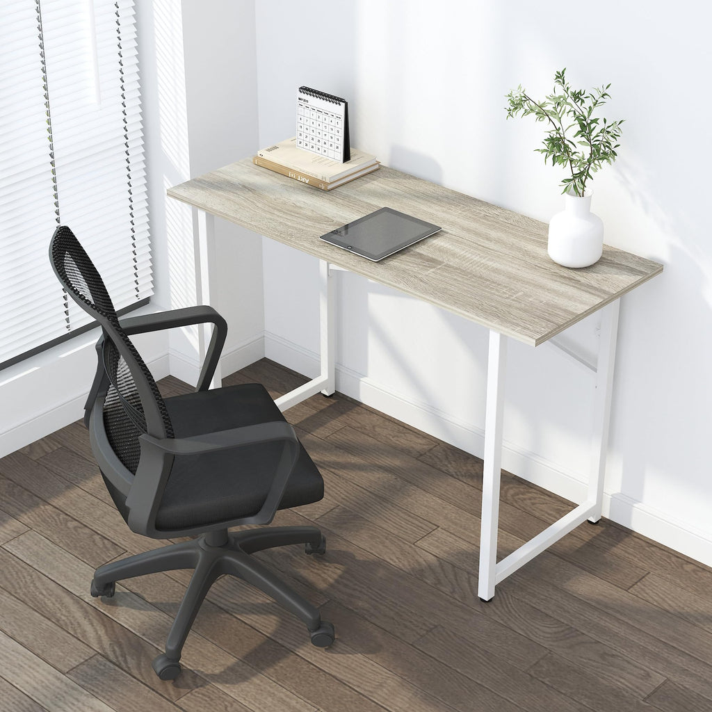 Lutown-Teen Folding Desk 120 cm No Assembly Required, Beige - image 3