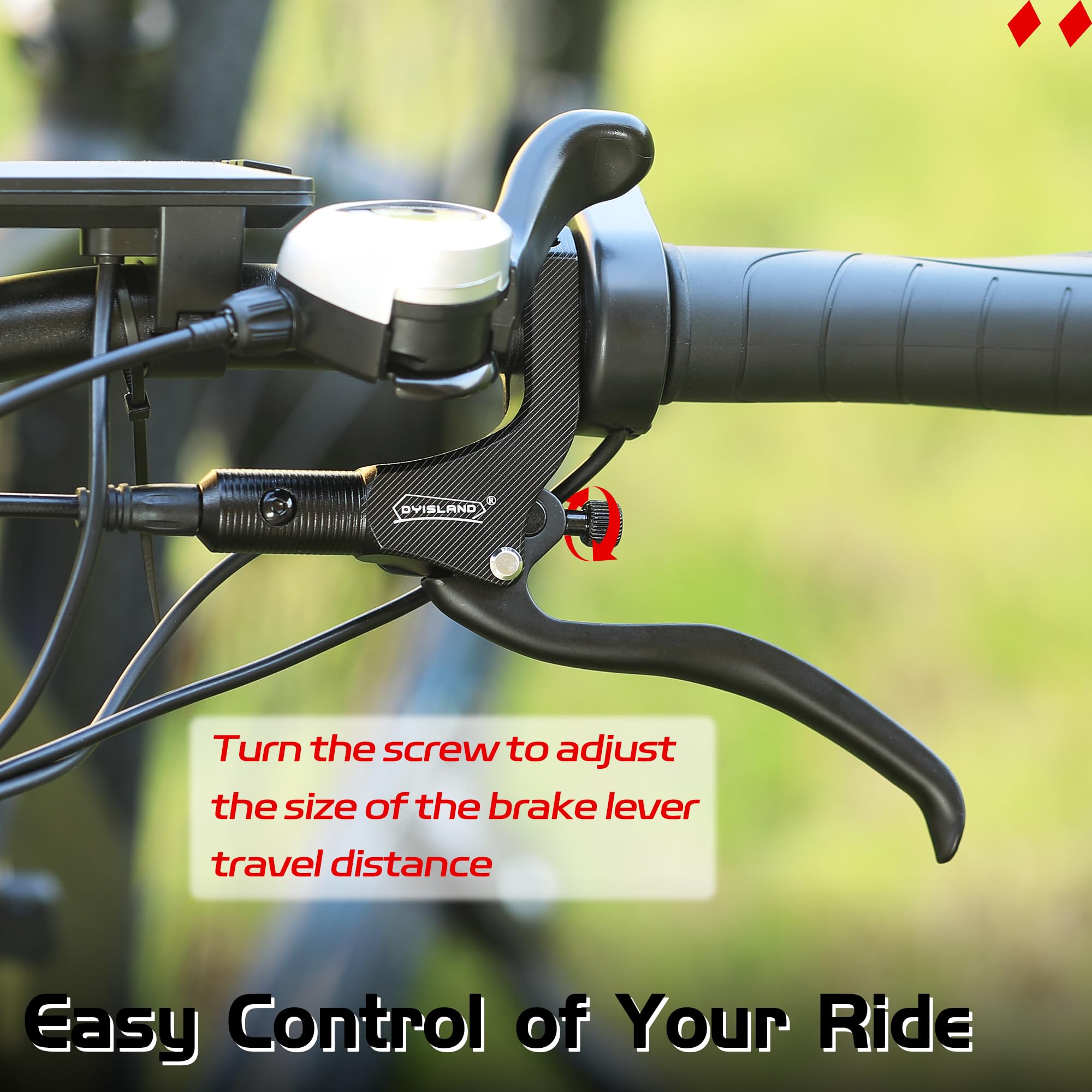 DYISLAND LD-200 Ebike Hydraulic Disc Brake Set | 2-Pin Power-Off Sensor