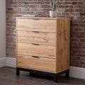 Julian Bowen Bali 4 Drawer Chest – Oak Wood Bedroom Storage Dresser