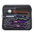 Purple Dragon 5.5" Hairdressing Scissors Set | Stainless Steel Haircut Kit