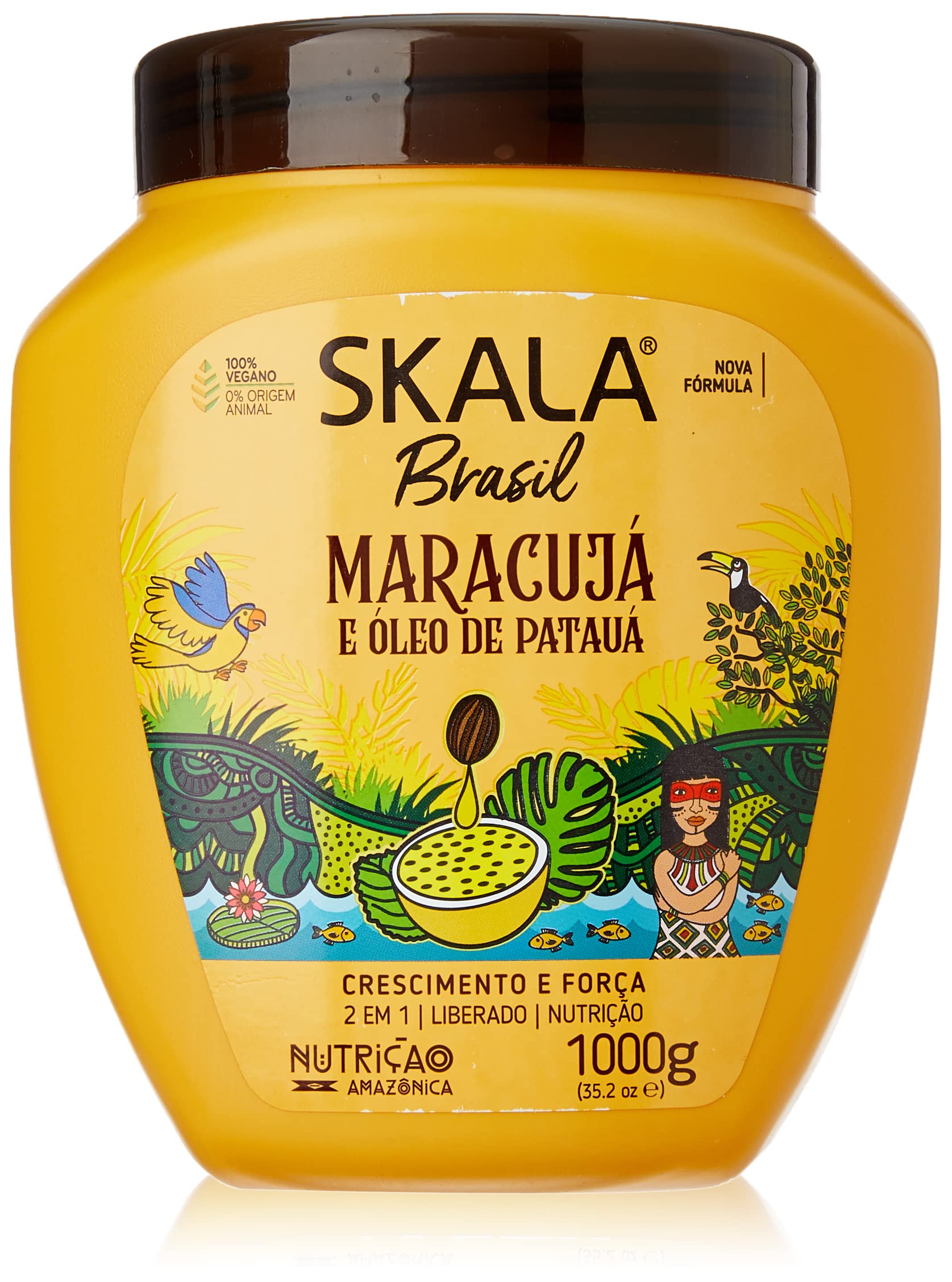 Skala Brasil Maracujá Creme de Tratamento e Condicionador - 1000ml
