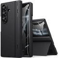 SIXBOX Samsung Galaxy Z Fold 7 Case with Hinge Protection & Stand – Black