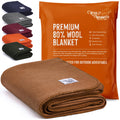 Woolly Mammoth Merino Wool Blanket – 4lb Heavyweight Camping Throw