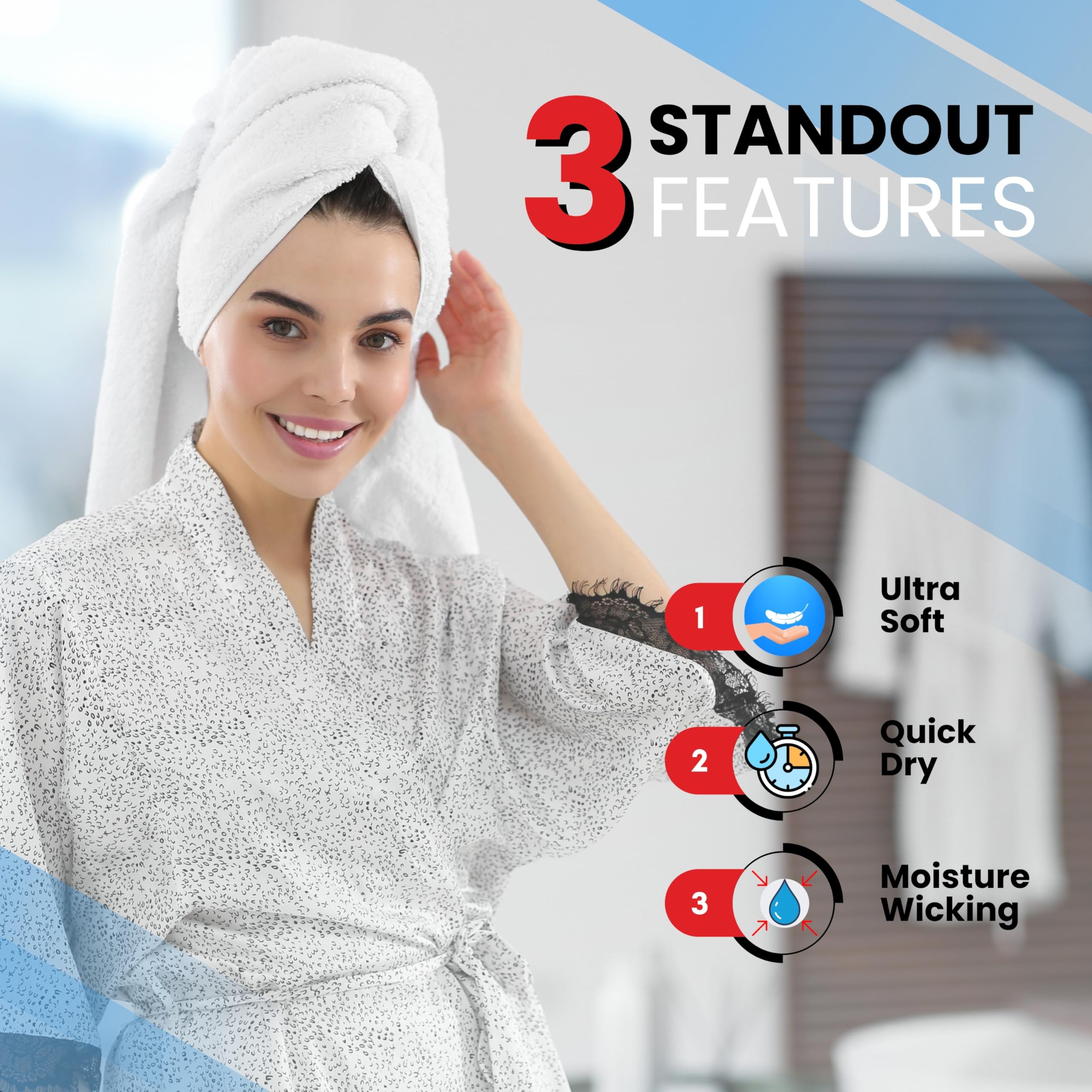 Infinitee Xclusives 100% Cotton Bath Towels - Set of 4 | Charming Grey