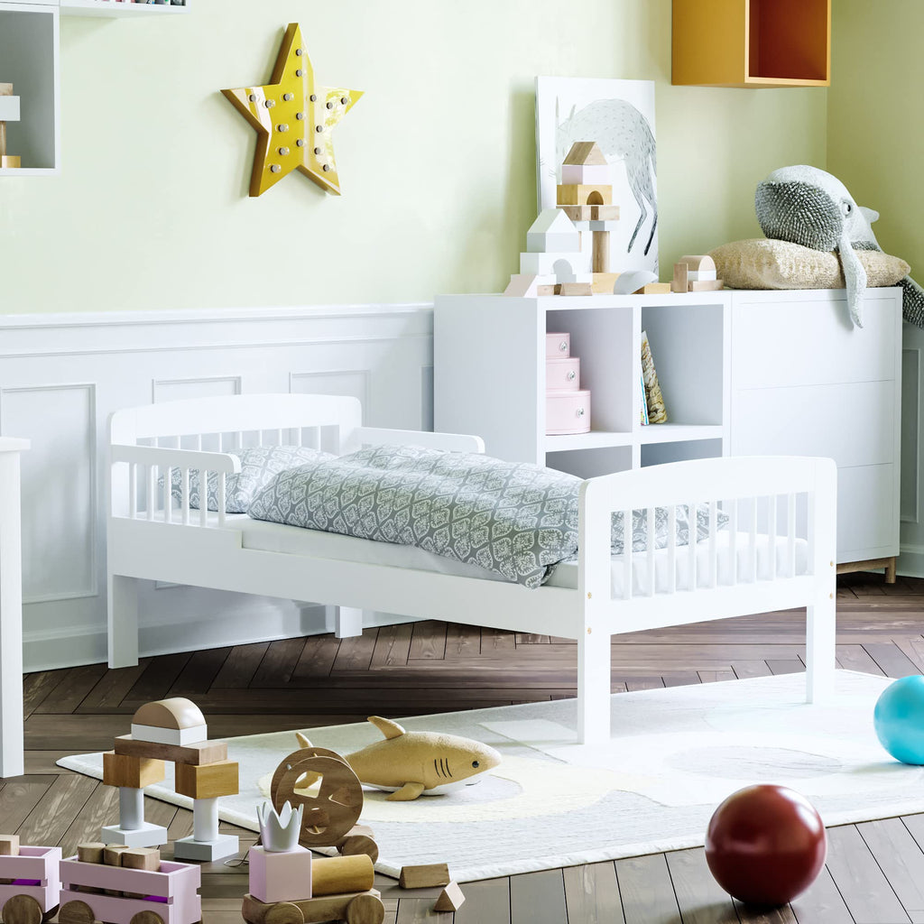 Junior Vida Scorpio Toddler Bed – Solid Pine Wood Frame with Rails