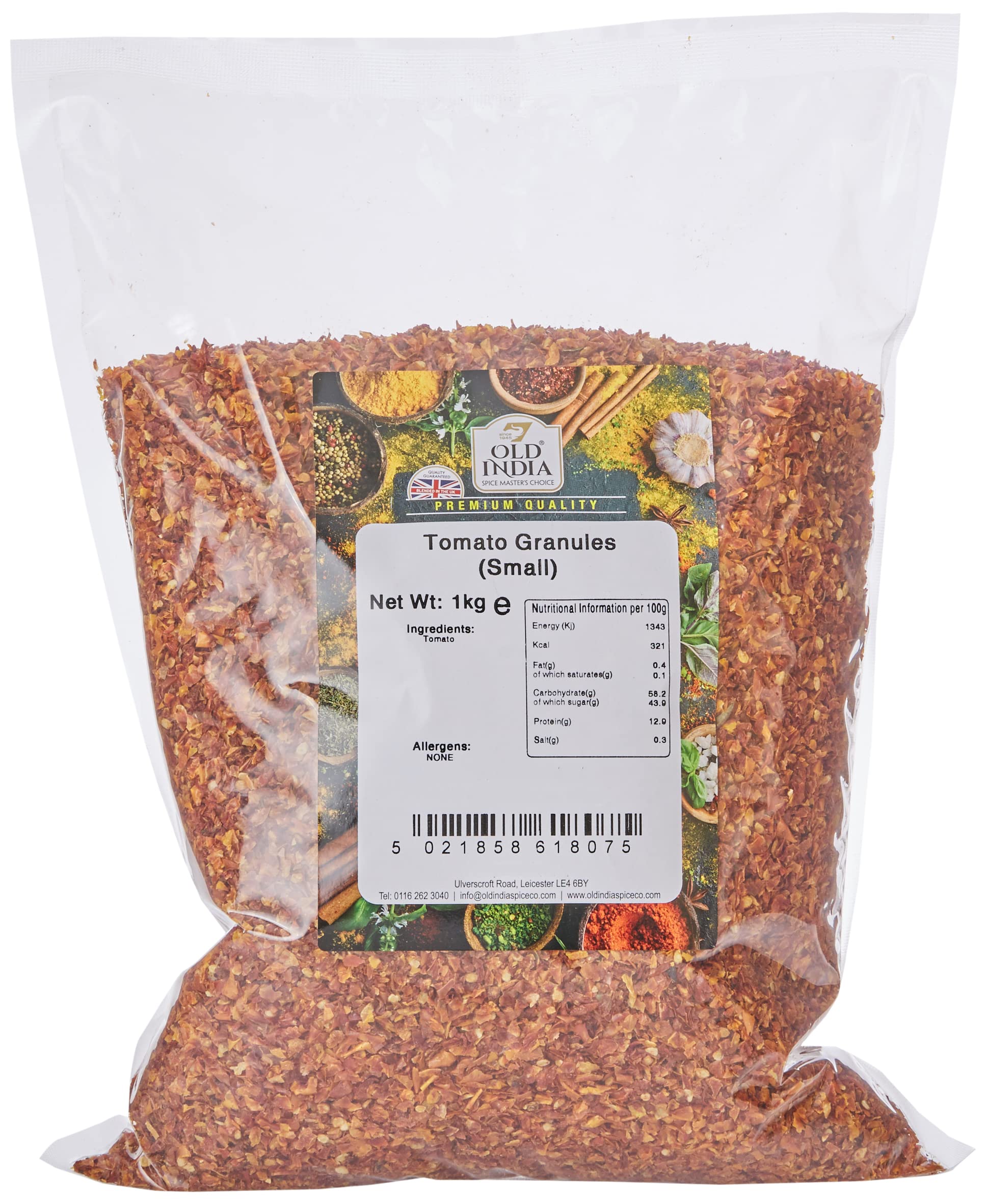 Old India Tomato Granules (Small) – 1kg Bulk Gourmet Cooking Spice