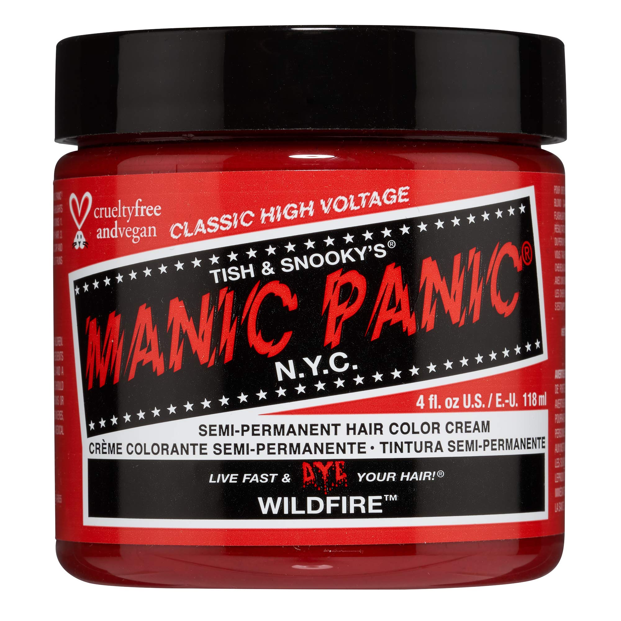Manic Panic Wildfire Semi-Permanent Hair Dye - Vegan Classic Cream 118ml