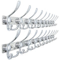 Dseap Coat Rack Wall Mount 94cm, Heavy Duty 2.5mm Base vs Flimsy 1mm, Double-Thick Solid Anti-Snap Hooks