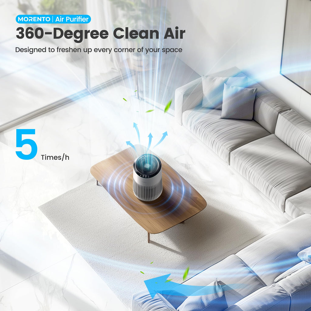 MORENTO MR2566 Air Purifier for Home – HEPA Filter with Aromatherapy