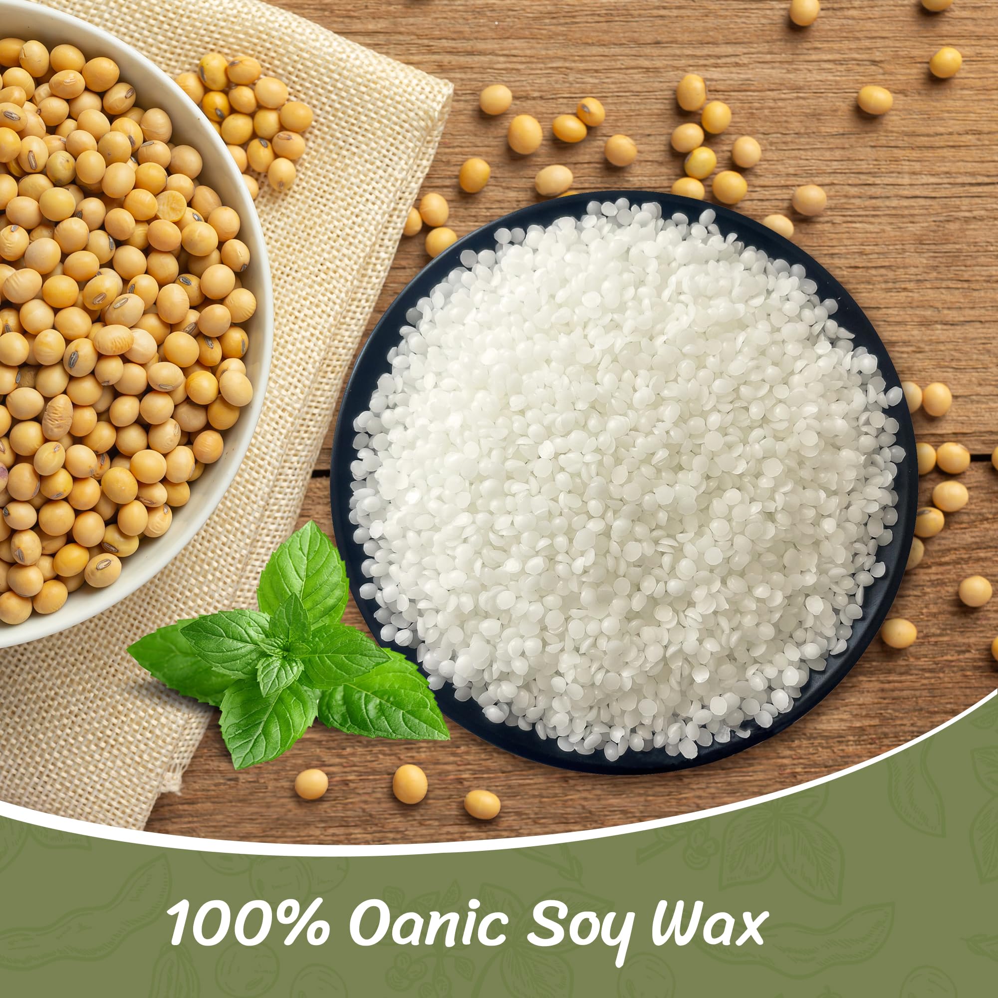 TRINIDa Soy Wax Pellets for Candle Making | 10KG Natural SoyPRO Wax