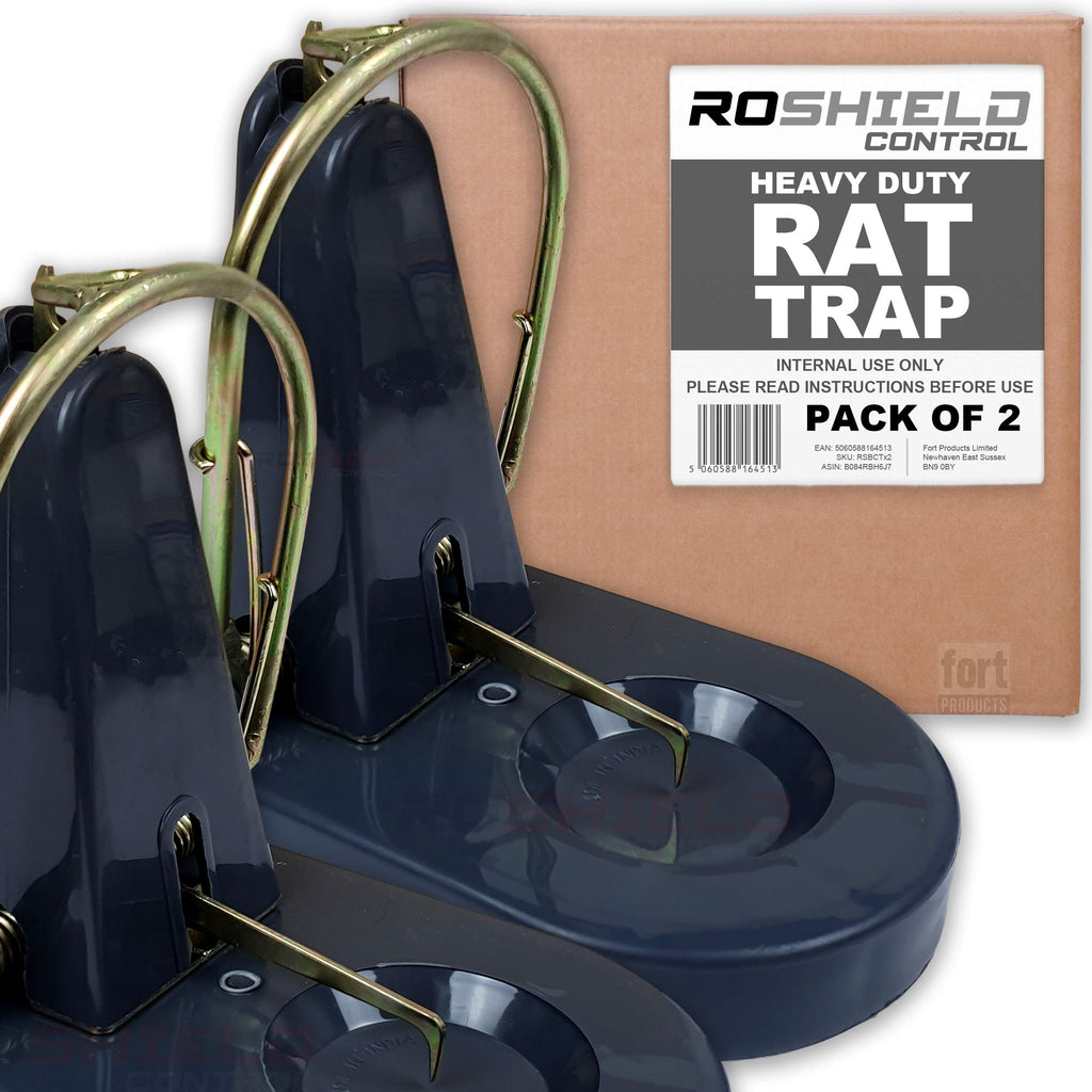 Roshield Heavy Duty Rat Control Traps – 2 Pack High Strength Rodent Killer