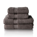 Glart Premium 4-Piece Terry Towel Set - 100% Cotton, Anthracite Grey