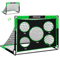 CATCHLUCK 2-in-1 Pop Up Football Goal | Portable Kids Garden Training Net