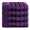 GC Gaveno Cavailia Egyptian Cotton Towels – 500 GSM 4PK Set, Aubergine