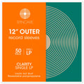50x 12 Inch Resealable Clear Vinyl Record Outer Sleeves
