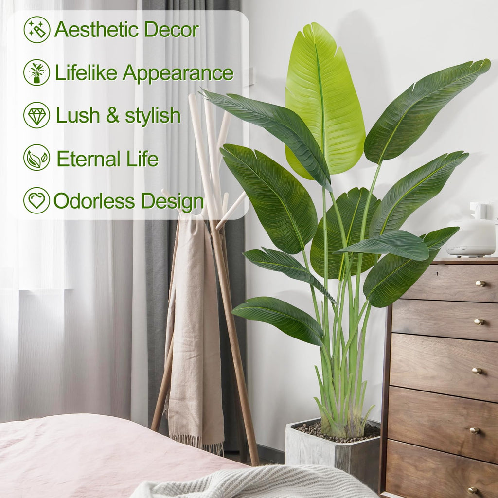 Keeplush 150CM Artificial Bird of Paradise Plant | Faux Tropical Banana Tree