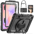 SEYMAC Shockproof Case for Samsung Galaxy Tab S9/S10 FE | Rugged Stand