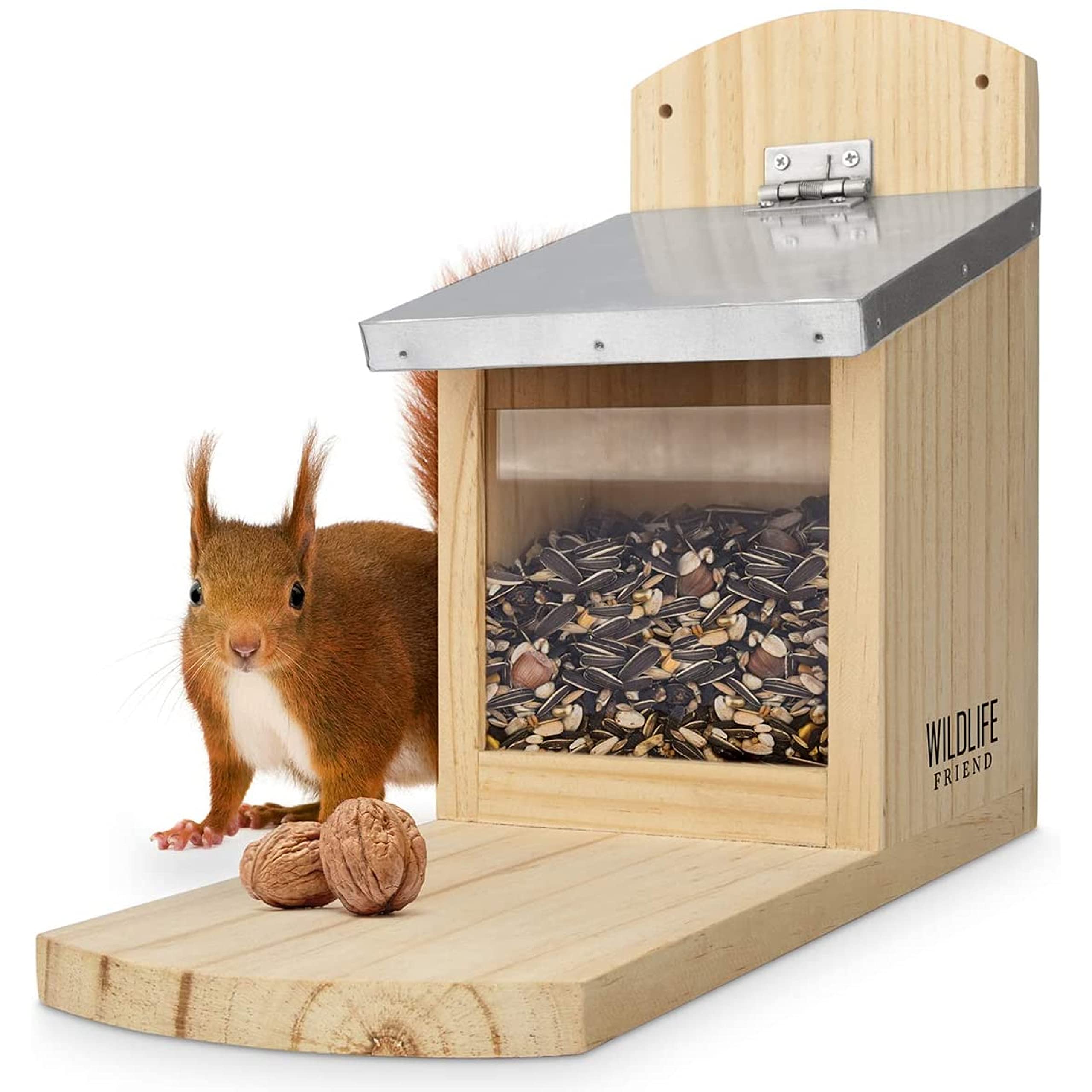 Squirrel Feeder Maxi – Extra Large Wooden Feeding Station