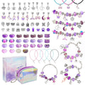 Homgaty Charm Bracelet Making Kit - 80 Piece DIY Jewelry Craft Set for Girls