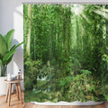 Hnmdmyi Tropical Jungle Forest Shower Curtain | Waterproof Polyester, 71x71