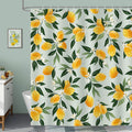Bonhause Lemon Shower Curtain | 180x180cm Waterproof Polyester Fabric