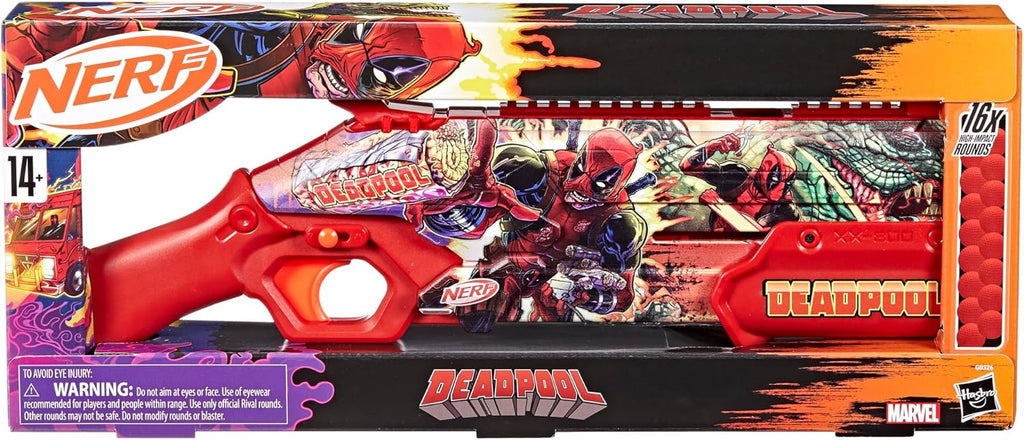 Nerf Rival Marvel Deadpool Blaster – 8-Round Capacity Toy Blaster