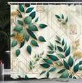 Abakuhaus Eucalyptus Leaves Shower Curtain | Waterproof Fabric – 175 x 200 cm
