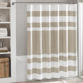 Madison Park Spa Waffle Weave Shower Curtain | 3M Moisture Management