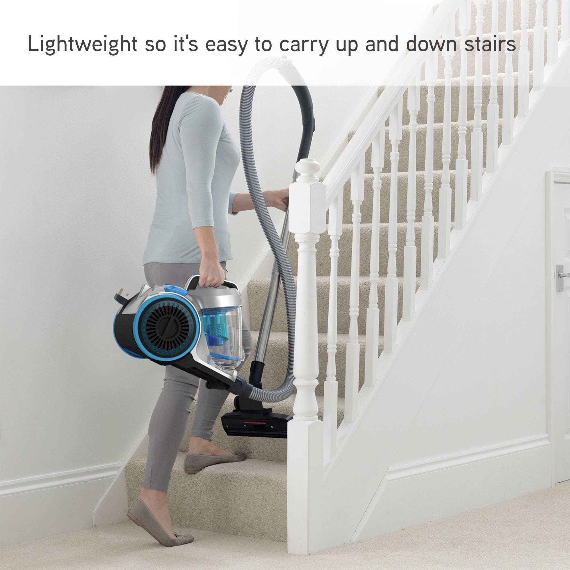 Vax Pick Up Pet Cylinder Vacuum Cleaner | Compact Cyclone - Silver