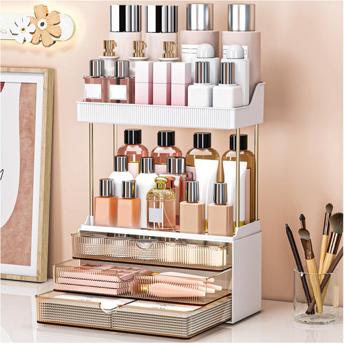 Storivo 3-Tier Makeup Organiser | Large Vanity Storage for Skincare
