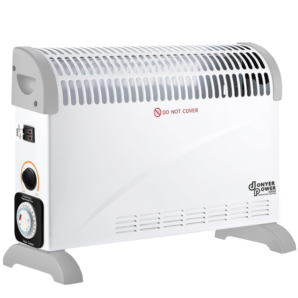 DONYER POWER 2000W Convector Radiator Heater with 24-Hour Timer