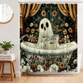 Ghost Shower Curtain – Spooky Halloween Waterproof Polyester