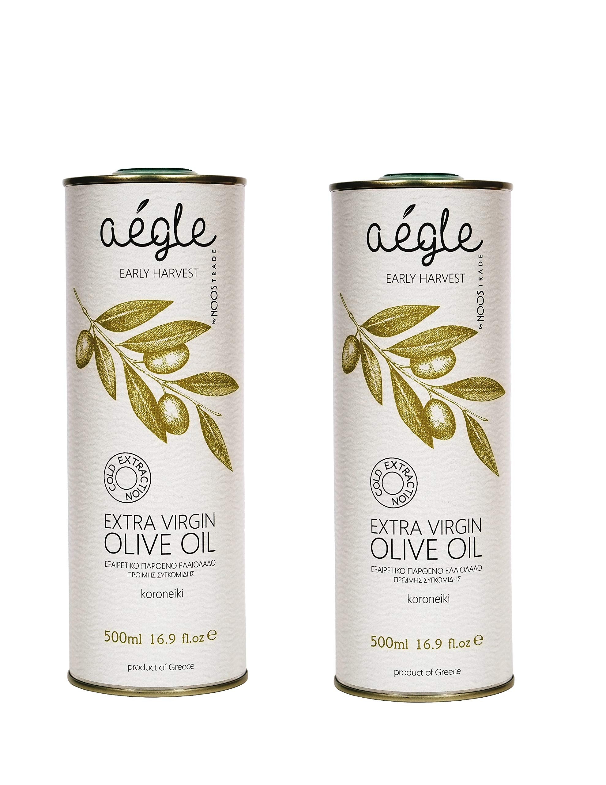 Aegle Greek Extra Virgin Olive Oil | Early Harvest Koroneiki EVOO 500ml