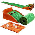 Golf Putting Mat with Auto Ball Return - Indoor Practice Green