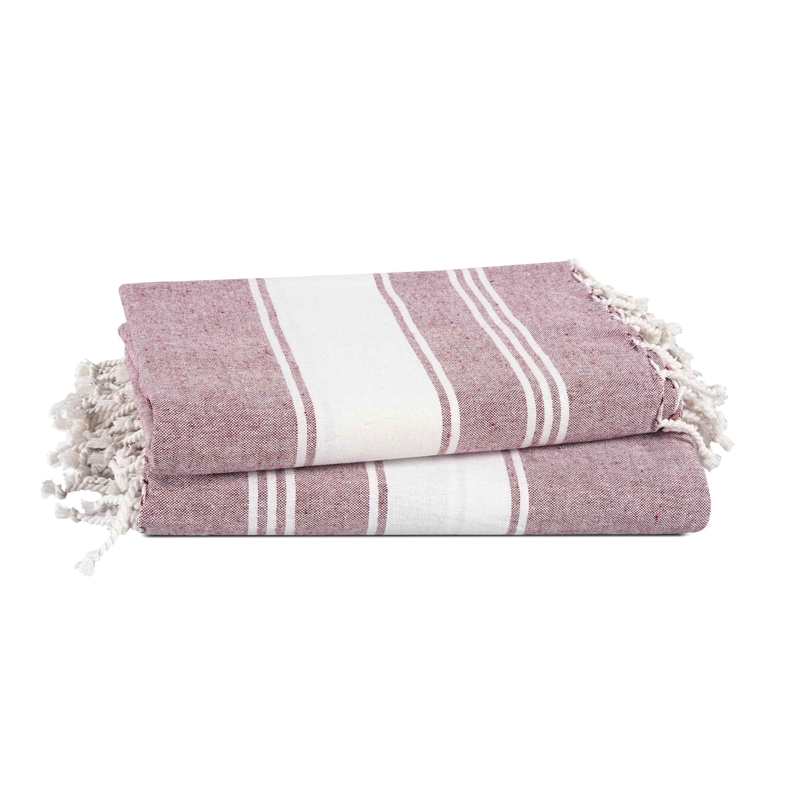 Lane Linen Turkish Beach Towels | 2 Pack Sand Free Quick-Dry Oversized