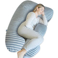 PharMeDoc U-Shape Full Body Pregnancy Pillow - Jersey Cover, Silver Moon