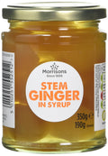 Morrisons Stem Ginger in Syrup – 350g Preserved Ginger (Pack of 6)