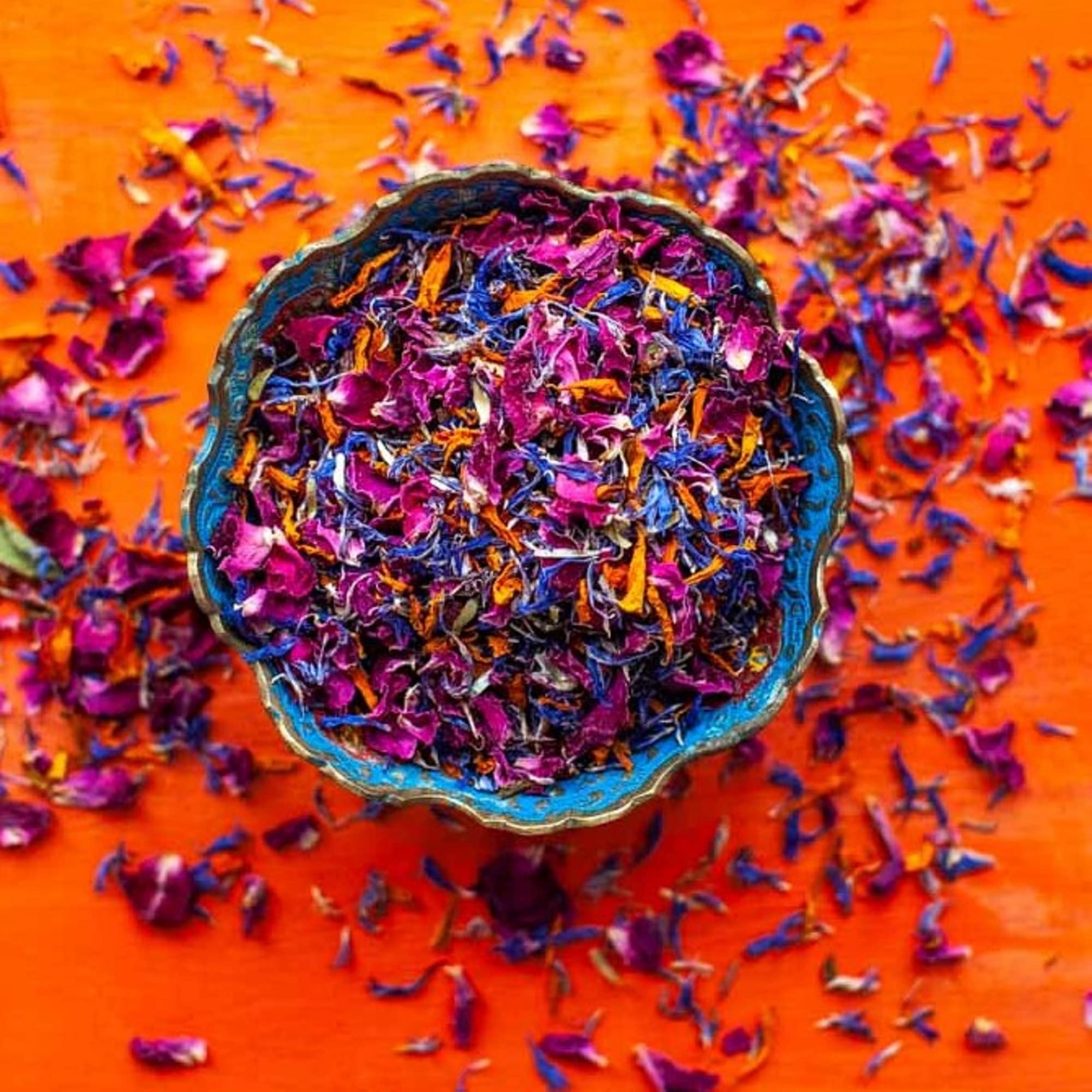 Edible Dried Petals – Moroccan Flame Blend for Cakes, 50g