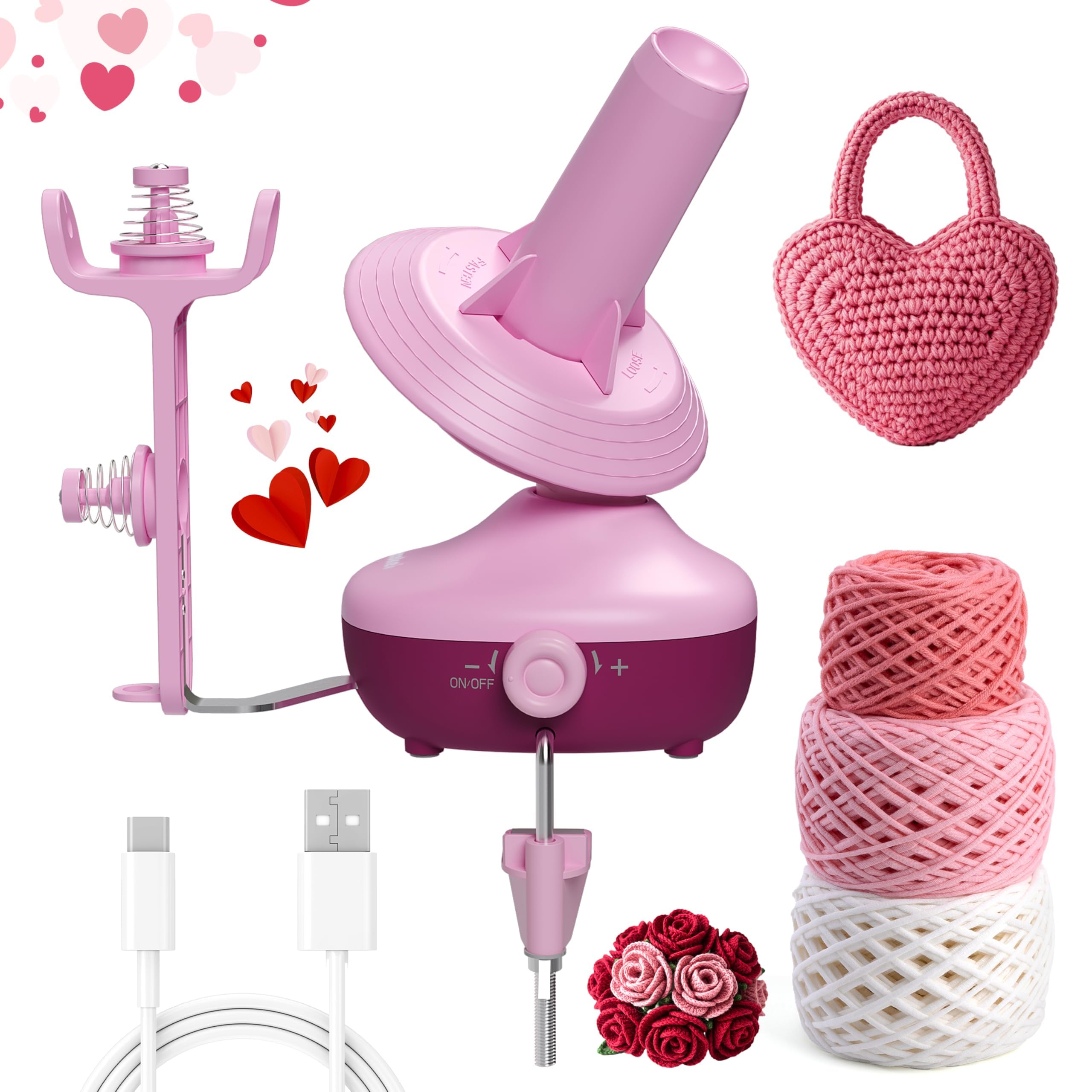 Etcokei Electric Yarn Winder – Automatic Wool Ball Winder with Stepless Speed